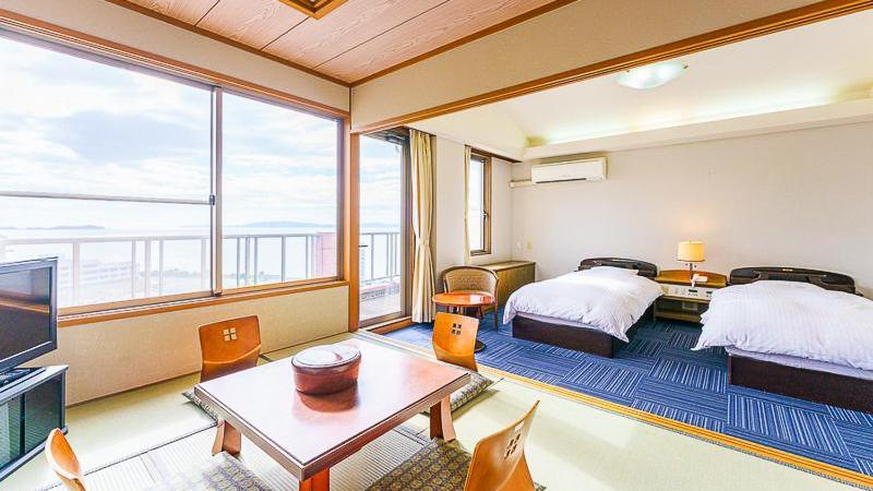 Unzen Obama Onsen Juraku Hotel Exterior foto